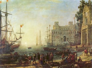 Seaport with the Villa Medici